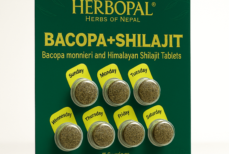 Sourced from the high Himalayas, our purified Shilajit is rich in fulvic acid and minerals to support stamina, energy, and cellular vitality. Paired with adaptogenic Bacopa Monnieri known in Ayurvedic tradition for enhancing memory, focus, and mental clarity — this blend is designed to nourish both body and mind.