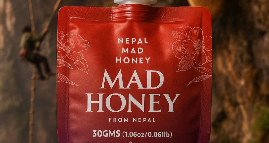 Discover the rare potency of wild Himalayan Mad Honey in a compact, travel-friendly 20g pouch. Perfect for first-time users, sampling, or gifting, this mini sampler delivers a smooth taste and gentle euphoria in every drop. Sourced from high-altitude cliffs of Nepal and crafted without additives, it offers an authentic introduction to one of nature’s most powerful nectars. Available for both retail and wholesale, this pouch is ideal for boutique shops, gift boxes, or bulk resellers seeking high-quality natural products in small-format packaging.